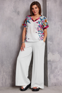 Блуза BegiModa 4130 маковый_принт - фото 3