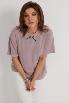 Блуза BegiModa 4134 розовый_пепел - фото 4