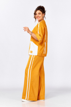 Брюки, жакет Lady Secret 25203 оран.апельсин+белый - фото 2