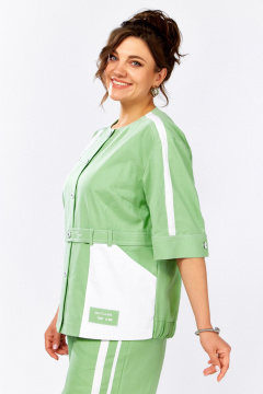 Брюки, жакет Lady Secret 25208 лайм+белый - фото 3