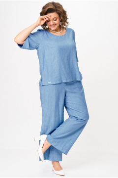 Блуза, брюки БелЭльСтиль 875-3_22_22+605-2_73_22 - фото 3