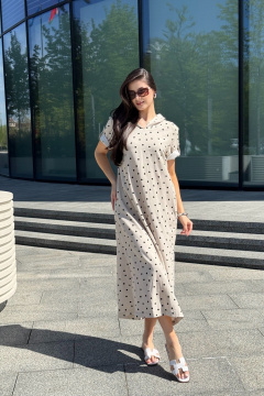 Платье Tammi 3Т119-25/3 бежевый_горошек - фото 4