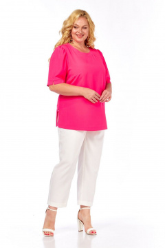 Блуза, брюки СиБон 0367 малина - фото 2