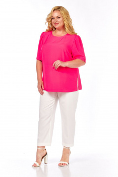 Блуза, брюки СиБон 0367 малина - фото 1