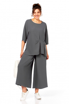 Блуза, брюки Диомант 2084 серый - фото 3
