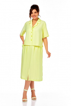 Блуза, юбка Ольга Стиль С-941 желтый - фото 1