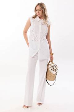 Блуза, брюки Golden Valley 6657 белый - фото 1