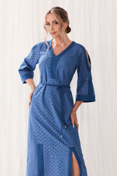 Платье Golden Valley 44251 темно-голубой - фото 4