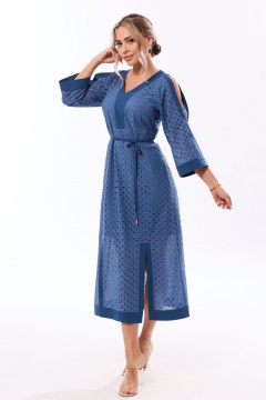 Платье Golden Valley 44251 темно-голубой - фото 1