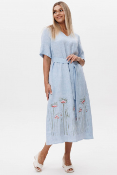 Платье Ma Сherie 4109 голубой_меланж - фото 3