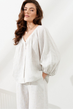 Блуза C. of PAPAYA NEW 1785 серая_полоска - фото 4