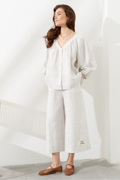 Блуза C. of PAPAYA NEW 1785 серая_полоска - фото 3