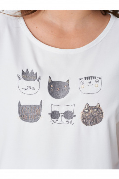 Футболка Condra 16279 молочный - фото 5