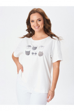 Футболка Condra 16279 молочный - фото 1