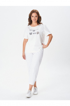 Футболка Condra 16279 молочный - фото 4