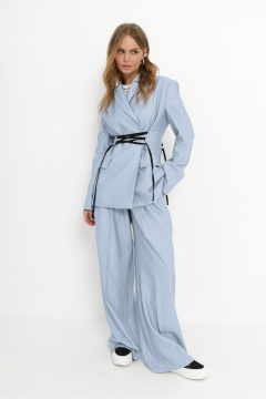 Брюки, жакет PiRS 5854 голубой - фото 5