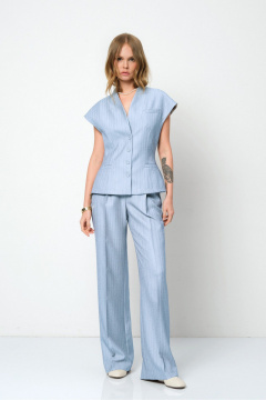 Брюки, жилет PiRS 5894 голубой - фото 1