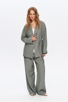 Блуза, брюки PiRS 5955 серо-зеленый - фото 4