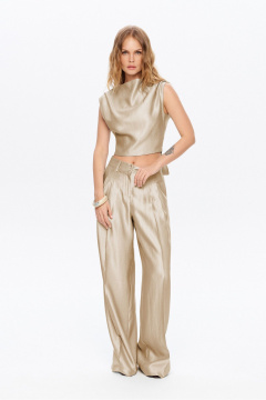 Брюки, топ PiRS 5988 бежевый - фото 3