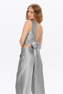 Брюки, топ PiRS 5988 серый - фото 4