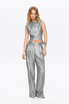 Брюки, топ PiRS 5988 серый - фото 1