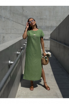 Платье Dilana VIP 2100 зеленый - фото 3