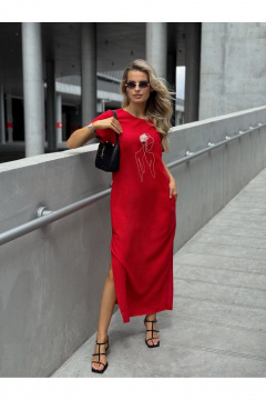 Платье Dilana VIP 2100 красный - фото 1