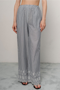 Брюки JRSy 2589 полоса_голубая - фото 2