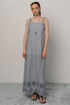 Сарафан JRSy 2597 полоса_голубая - фото 1