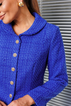 Жакет, юбка Мода Юрс 2593 василек - фото 5