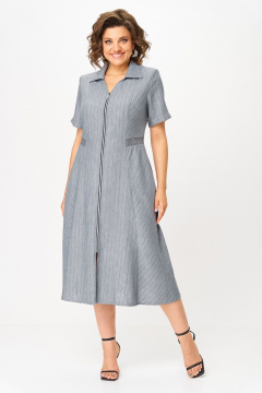 Платье ANASTASIA MAK 1263 темно-серый - фото 1