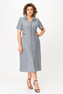 Платье ANASTASIA MAK 1263 темно-серый - фото 2