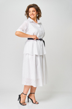 Блуза, топ, юбка ANASTASIA MAK 1282 белый - фото 2