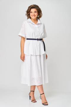 Блуза, топ, юбка ANASTASIA MAK 1282 белый - фото 1