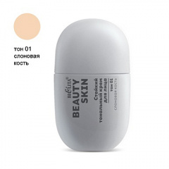 Крем тональный Belita Beauty Skin-Стойкий тональный крем для лица тон 01 слоновая кость - фото 1