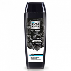 Гель Belita Black clean FOR MEN-Гель-ДУШ для мытья волос, тела и бороды - фото 2