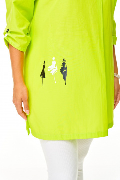 Леггинсы, туника T&N 7669 лайм-белый - фото 4