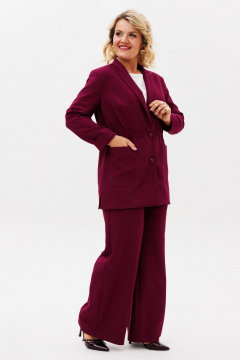 Брюки, жакет BRELA 2424 бордовый - фото 5