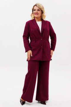 Брюки, жакет BRELA 2424 бордовый - фото 2