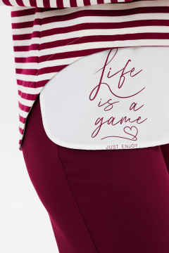 Джемпер BRELA 2422 молоко-бордо - фото 5