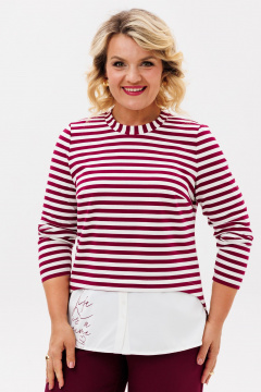 Брюки, джемпер BRELA 2421 бордовый - фото 5