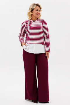 Брюки, джемпер BRELA 2421 бордовый - фото 3