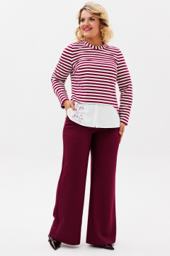 Брюки, джемпер BRELA 2421 бордовый - фото 2