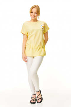 Блуза, леггинсы T&N 7676 сливочное_масло-белый - фото 2