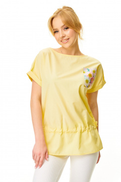 Блуза, леггинсы T&N 7676 сливочное_масло-белый - фото 5