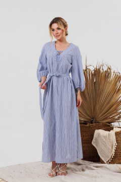 Платье AMORI 9848 голубая_полоска - фото 5