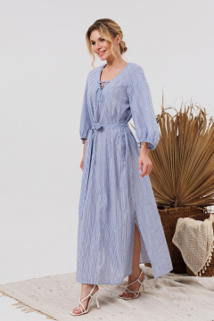 Платье AMORI 9848 голубая_полоска - фото 3