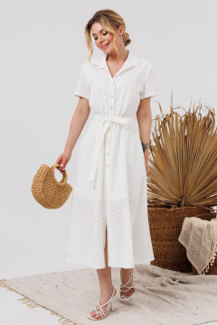 Платье AMORI 9850 молоко - фото 2