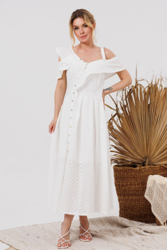 Платье AMORI 9854 молоко - фото 2