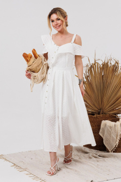 Платье AMORI 9854 молоко - фото 3